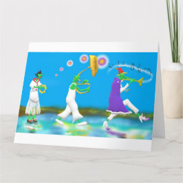 Elfin Marching Band Dankeskarte