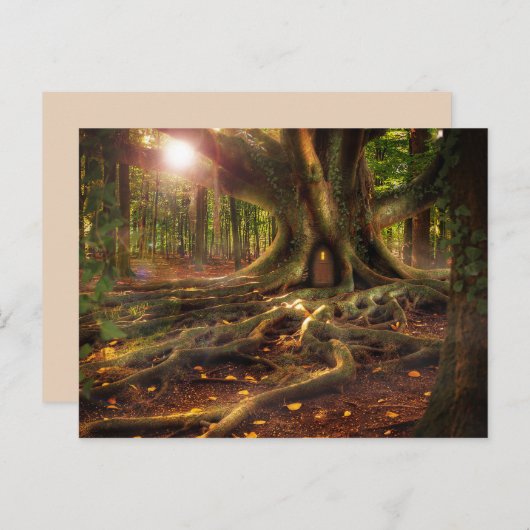 Elfin-Treehouse-Postkarte Postkarte (Vorne/Hinten)
