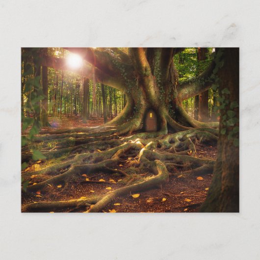 Elfin-Treehouse-Postkarte Postkarte (Vorderseite)