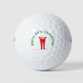Elf'n Elf Moon Christmas Golfball (Vorderseite)