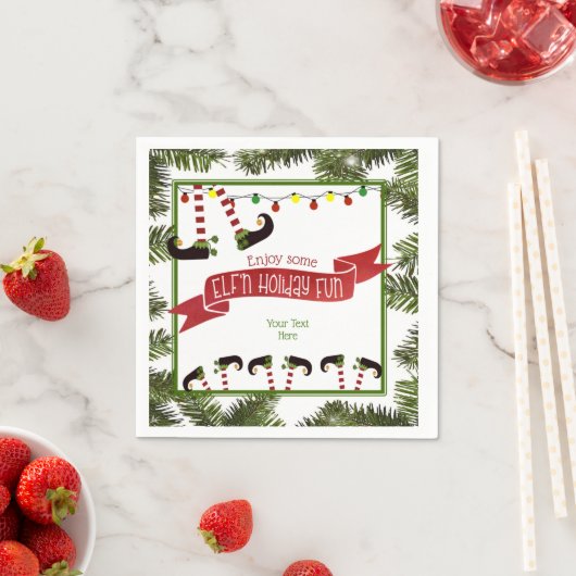 ELF'n Holiday Fun Serviette (Beispiel)