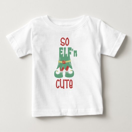 ELFn Niedliche Weihnachten Baby T-shirt (Vorderseite)