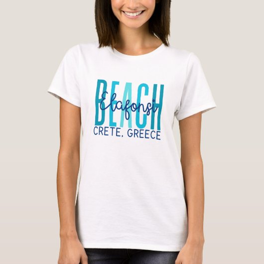 Elfonsi Beach Krete Griechenland (Ozean) T-Shirt (Vorderseite)