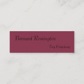 Elfreisender Mini Visitenkarte (Rückseite)