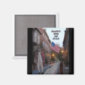 Elfreth-Alley am 4. Juli Magnet (Vorderseite/Rückseite)