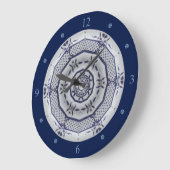 elft Blue Design 006 From 1764 ~ Große Wanduhr (Winkel)