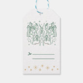 Elfte TAG DER KRISTMAS / Weihnachtsgeschenk-Tag Geschenkanhänger (Rückseite)