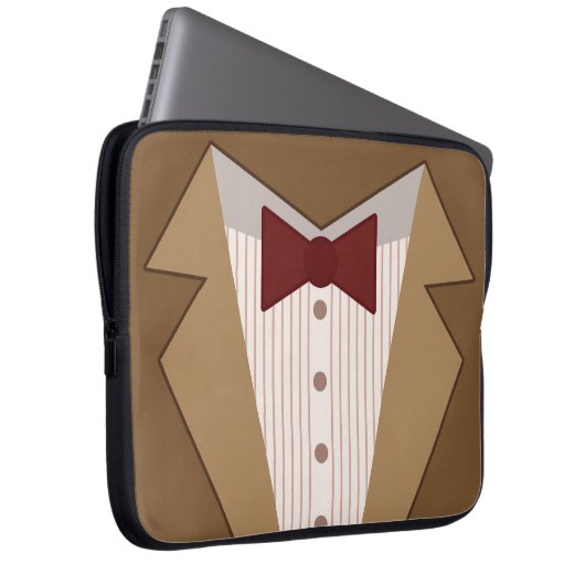 Elfter Doktor Outfit Laptop Sleeve (Vorne Rechts)