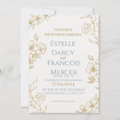 Elgant customizable wedding invitation dankeskarte (Vorderseite)