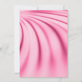 ELGANT MODERN BALLOON PINK SATIN GEBURTSTAG EINLADUNG (Rückseite)