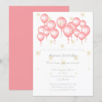 ELGANT MODERN BALLOON ROSE PINK REVERSE GEBURTSTAG