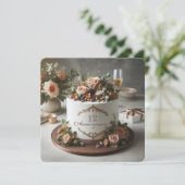 ELGANT MURAL FLORAL ANNIVERSARY CAKE (Stehend Vorderseite)