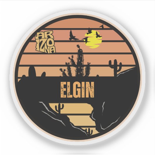 Elgin, Arizona Aufkleber (Vorderseite)