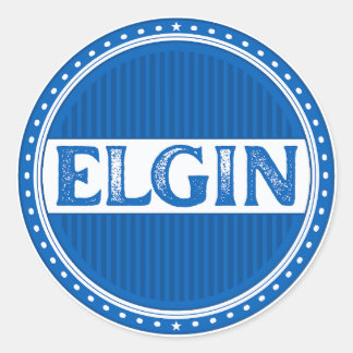 Elgin City Pride Emblem – Schottische Identität Runder Aufkleber