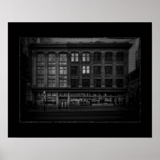 Elgin-Gebäude Nr. 1 mit Rand Poster (Vorne)