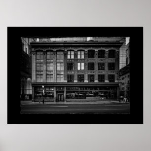 Elgin-Gebäude Nr. 3 mit Grenze Poster