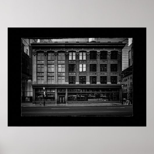 Elgin-Gebäude Nr. 3 mit Grenze Poster (Vorne)