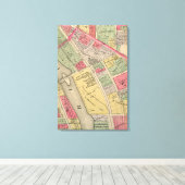 Elgin Illinois 1871 Karte Elgin Watch Factory Leinwanddruck (Insitu (Holzboden))