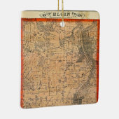 Elgin Illinois 1871 Karte Keramikornament (Rechts)