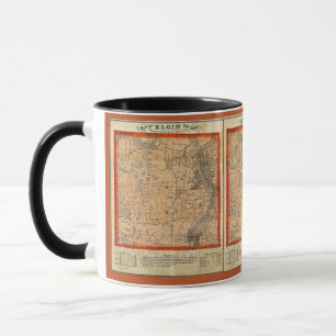 Elgin Illinois 1871 Karte Tasse