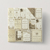 Elgin Illinois 1880's Sepia Club Einladungen Party Button (Vorderseite)