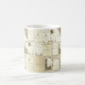 Elgin Illinois 1880's Sepia Club Einladungen Party Kaffeetasse (Mittel)