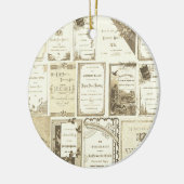 Elgin Illinois 1880's Sepia Club Einladungen Party Keramikornament (Links)