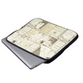 Elgin Illinois 1880's Sepia Club Einladungen Party Laptopschutzhülle (Vorne Knopf)