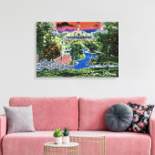 ELGIN ILLINOIS LORDS PARK PAVILION 1920ER KUNSTVIE LEINWANDDRUCK (Insitu (Wohnzimmer))