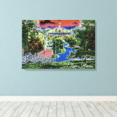 ELGIN ILLINOIS LORDS PARK PAVILION 1920ER KUNSTVIE LEINWANDDRUCK (Insitu (Holzboden))