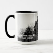 Elgin Illinois, Sherman Hospital Gebäude der 1890e Tasse (Links)