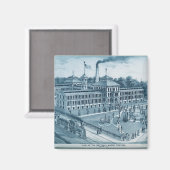 Elgin Watch Factory 1871 Image Elgin Illinois Magnet (Vorderseite/Rückseite)