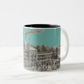 Elgin Watch Factory Elgin Illinois 1871 Zweifarbige Tasse (VorderseiteRechts)