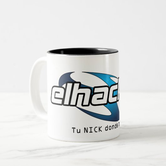 elhacker.net NICK Zweifarbige Tasse (Vorderseite Links)