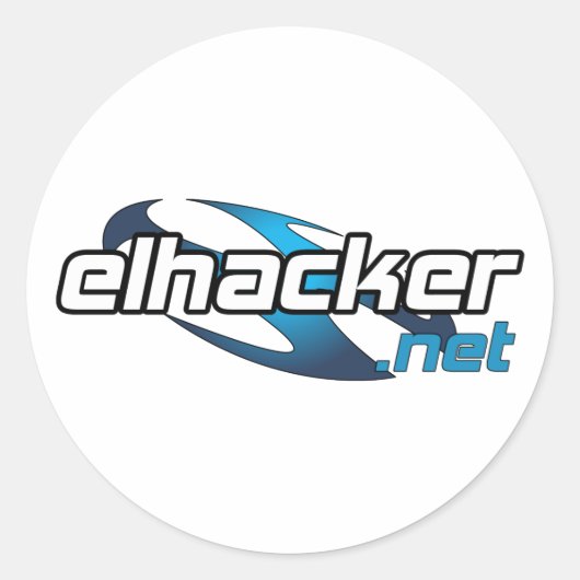 elhacker.net runder aufkleber (Vorderseite)