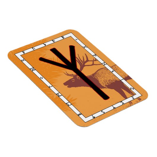 Elhaz Rune Magnet - Schutz! (Rechte Seite)