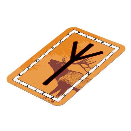 Elhaz Rune Magnet - Schutz! (Linke Seite)