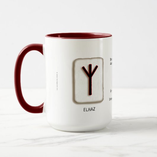 Elhaz RuneStone 15 oz. Tasse (Links)