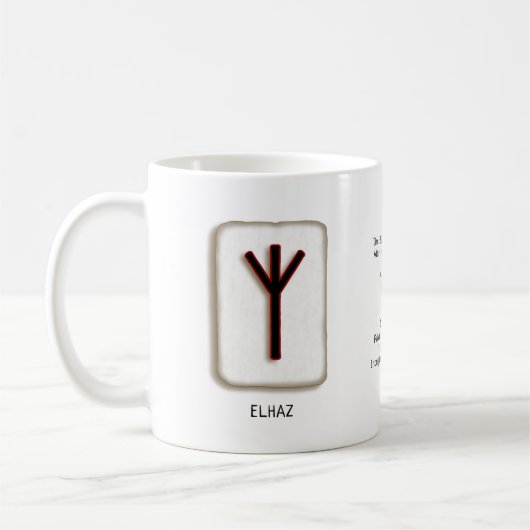 Elhaz RuneStone-Tasse Kaffeetasse (Links)