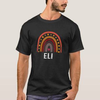 Eli Colorful Rainbow Funny Men / Junge / Baby Name T-Shirt