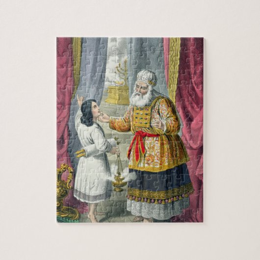 Eli, das Samuel betreffend die Vision, von fragt Puzzle (Vertikal)