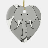 Eli der Elefant Keramik Ornament (Rechts)