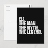 Eli Name, Eli Der Mann Der Mythos Die Legende Postkarte (Vorne/Hinten)