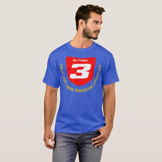 ELI TOMAC 2018 450 CHAMPION FAN TSHIRT RED PLATE (Vorne ganz)