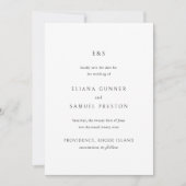Eliana Monogram Classic Wedding Save The Date (Vorderseite)
