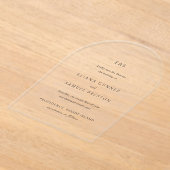 Eliana Monogram Classic Wedding Save the Date Acryleinladungen (Ablage )