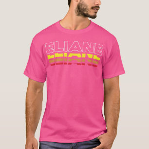 Eliane Vorname Lustig Vintage Sonnenuntergang Elia T-Shirt