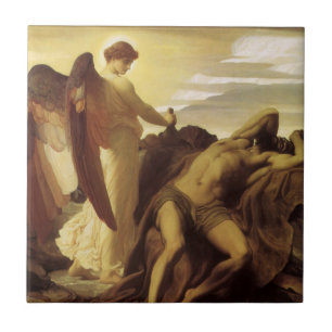 Elias in der Wüste von Lord Frederic Leighton Fliese