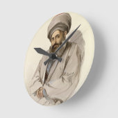 Elias - Jacobite Priester von Mesopotamien Runde Wanduhr (Winkel)