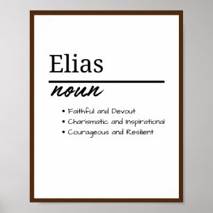 Elias, Junge - Definition Poster